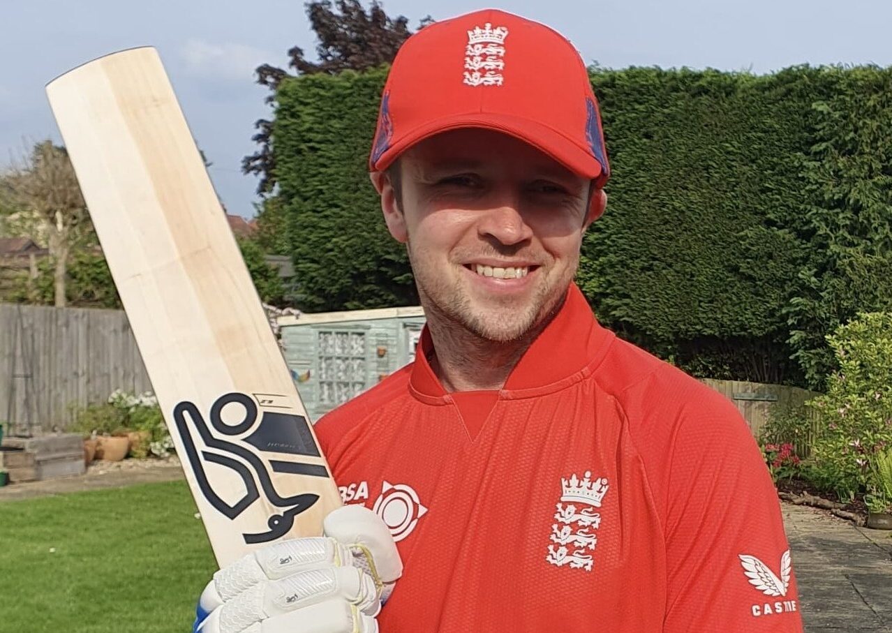 Redditch Association for the blind is proud to support England blind cricket team star from Redditch – Luke Sugg, providing him with a grant of £250